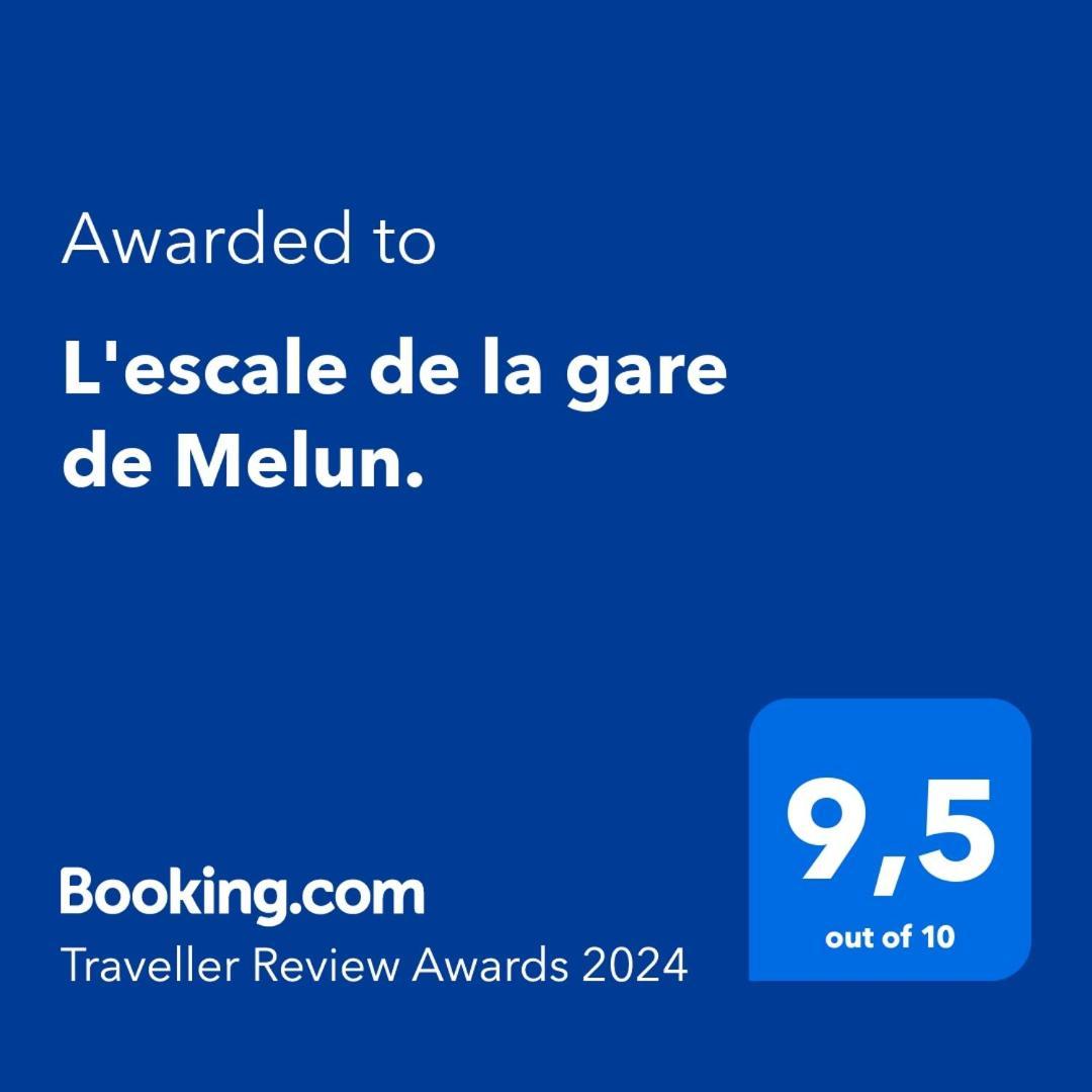 L'Escale, Studio Proche Gare Melun Avec Parking Prive Dammarie-lè-Lys Exteriör bild